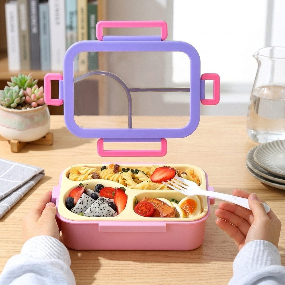 Meal Prep Ideas - Stainless Steel Bento/Box 3 Compartment Leak-Proof