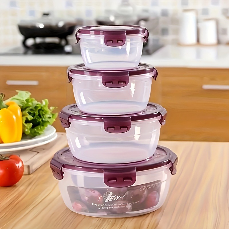 Meal Prep Glass - Vibrant 8-Piece Food Storage Set! Microwave-Safe