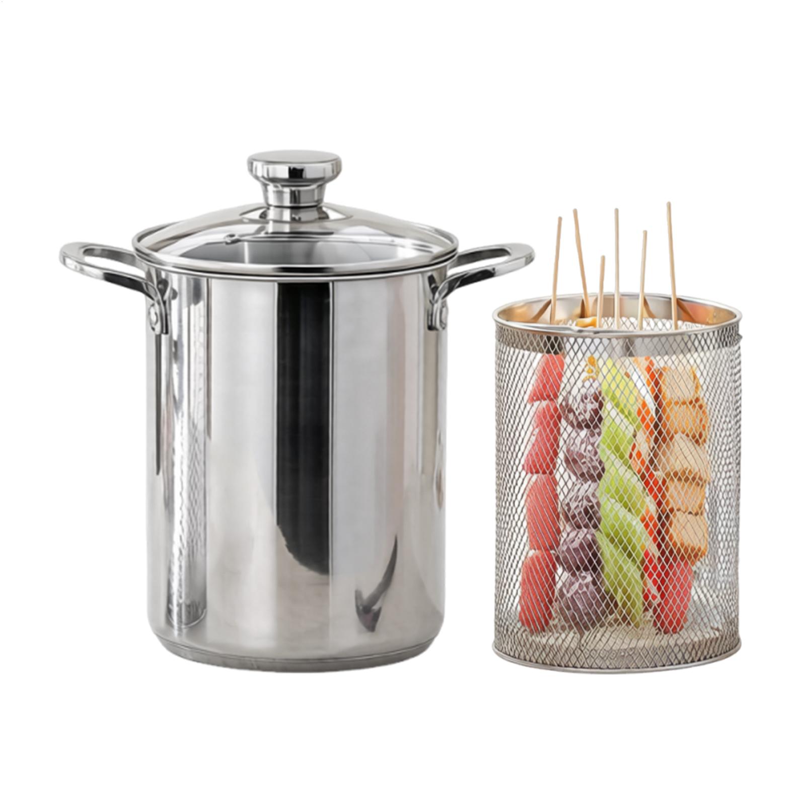 Meal Prep Pasta - Pasta Pot with Strainer 4L Stainless