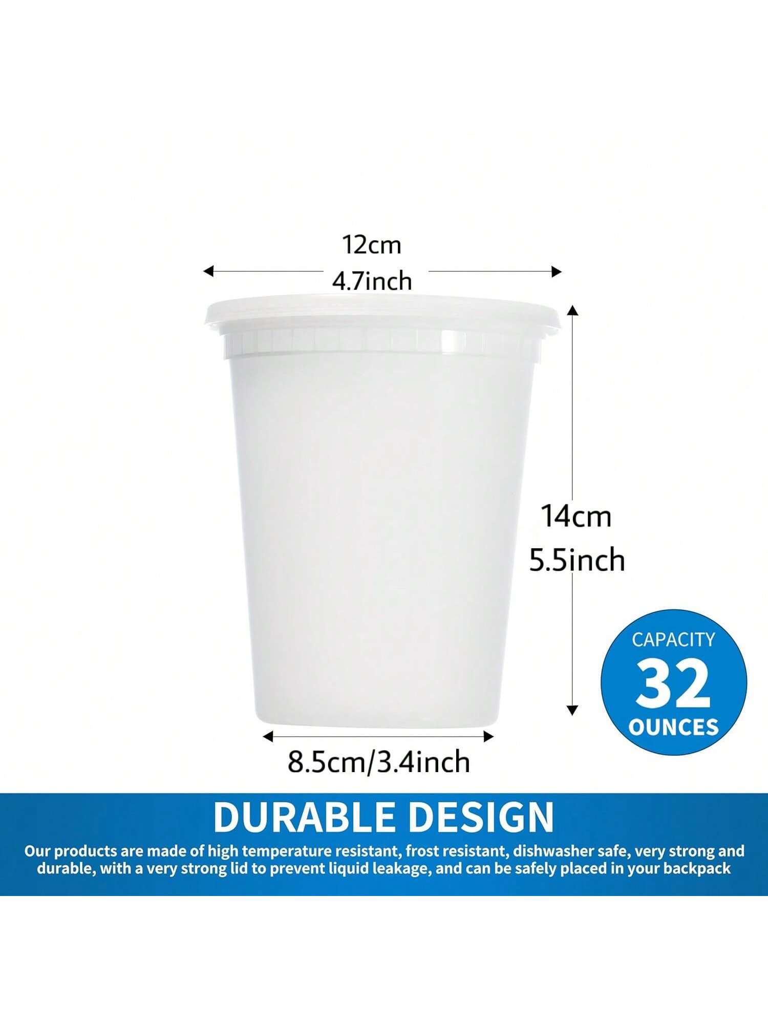 24Pack 32oz Deli Containers wi - Meal Prep Ideas 评论和价格