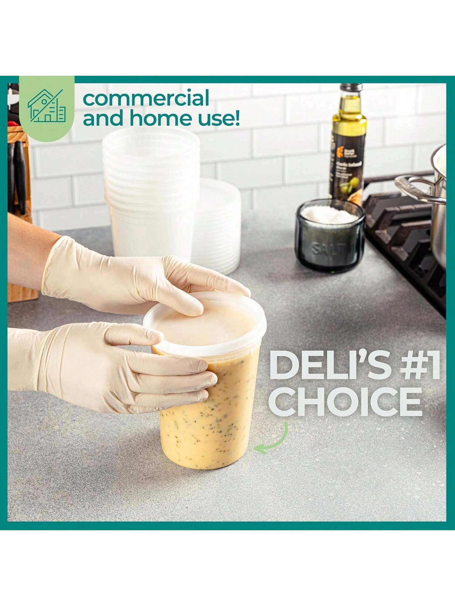 24Pack 32oz Deli Containers wi - Meal Prep Ideas 评论和价格