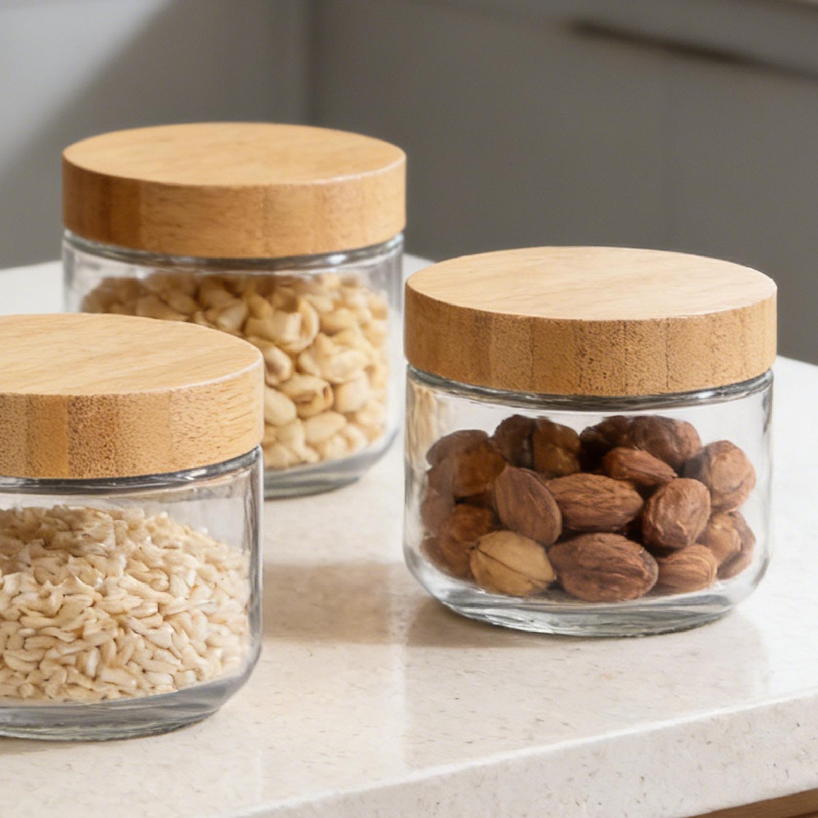 4pcs Glass jars with Airtight  - Overnight Oat Jar 评论和价格