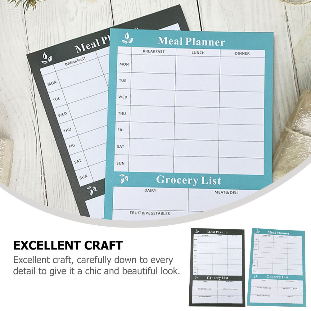 2Pcs Dietary Planning Notebook - Meal Prep Grocery List 评论和价格
