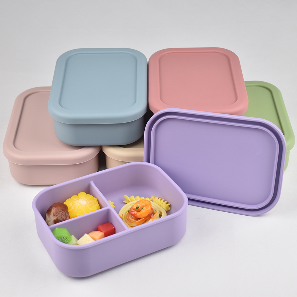 3-Compartment Food Grade Silic - Meal Prep Ideas 评论和价格