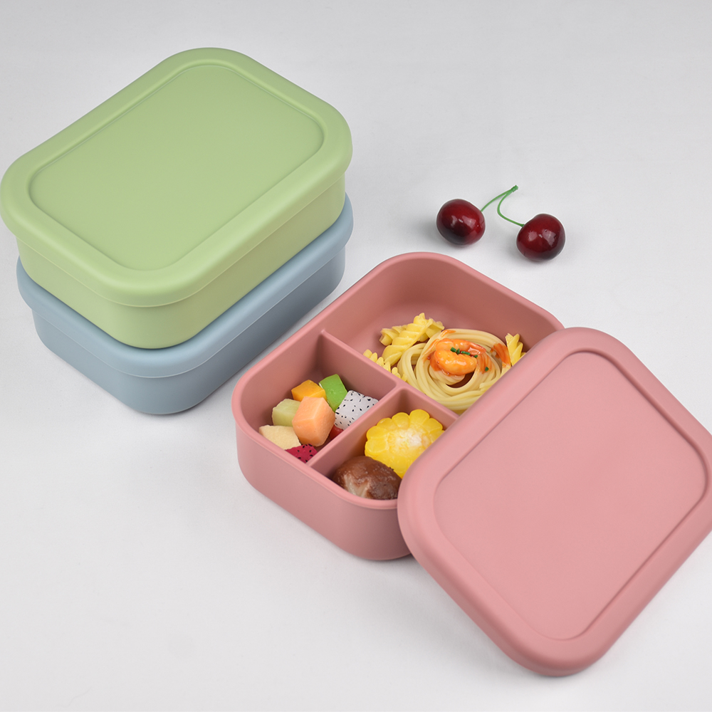 3-Compartment Food Grade Silic - Meal Prep Ideas 评论和价格