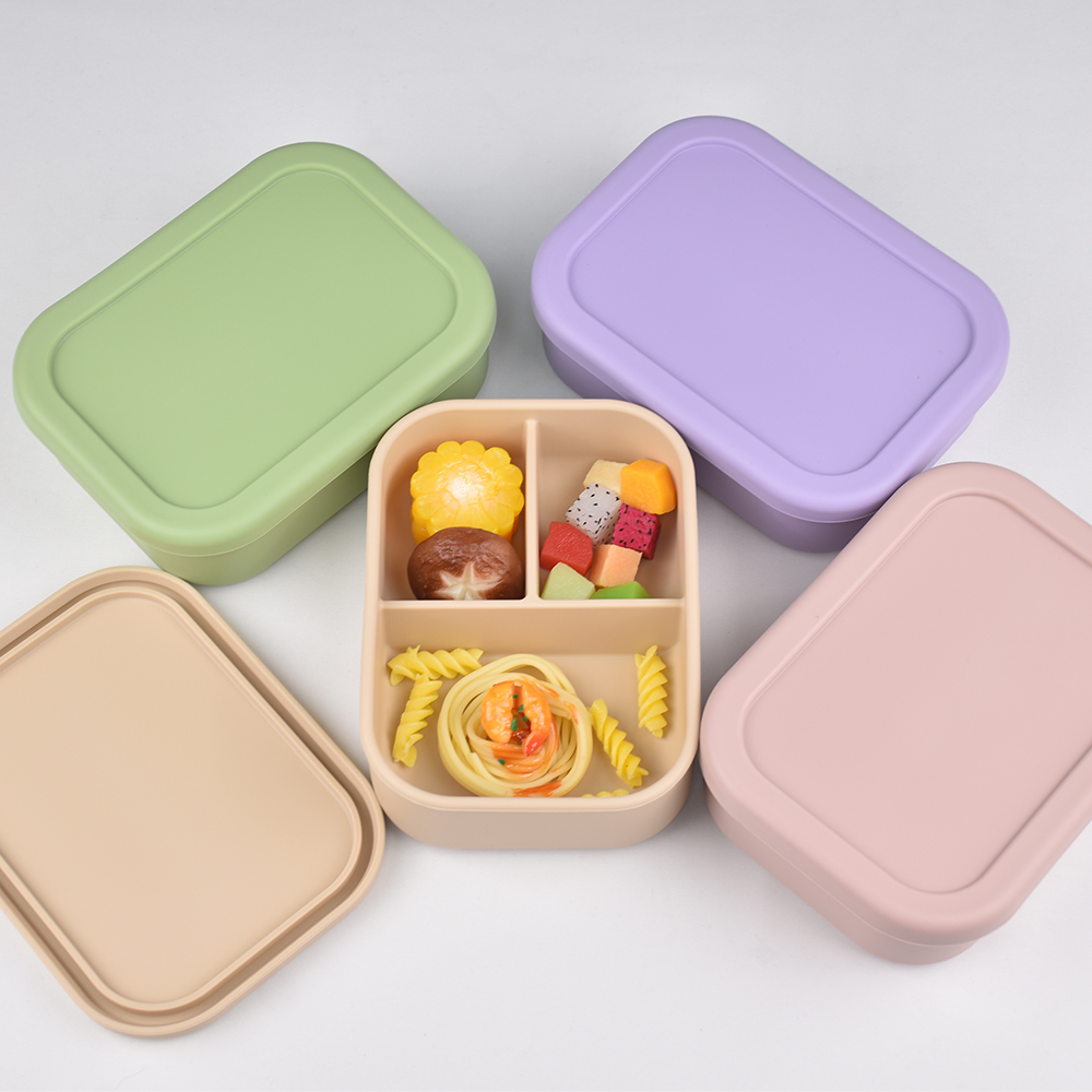 3-Compartment Food Grade Silic - Meal Prep Ideas 评论和价格