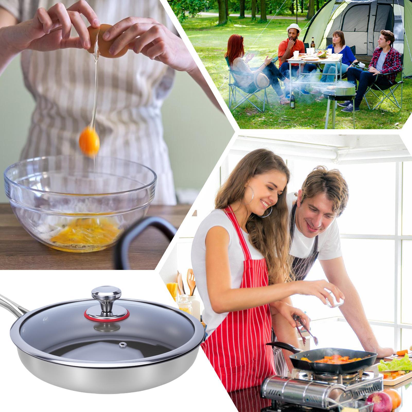 Titanium Cooking Pan Non-Stick - Meal Prep Glass 评论和价格