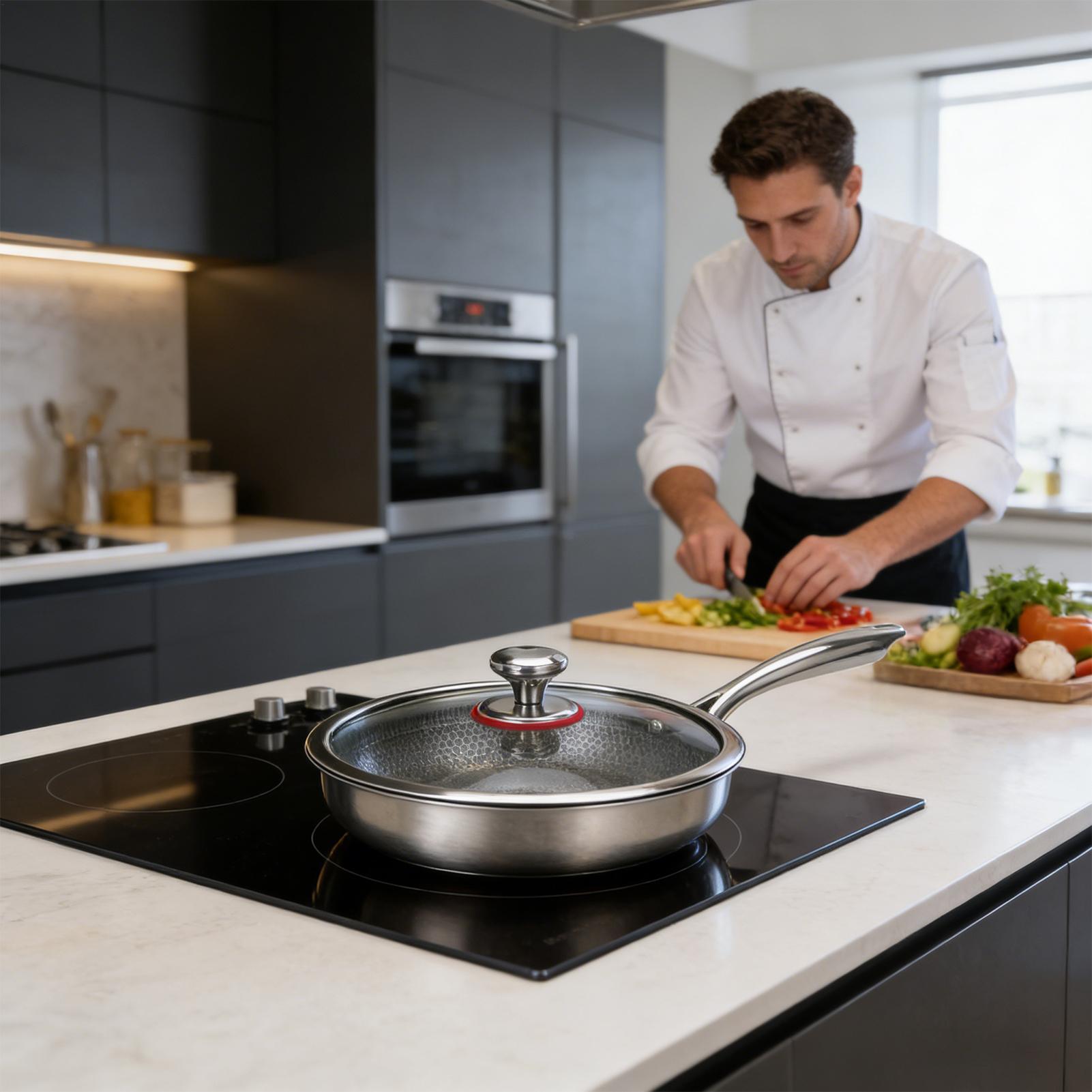 Titanium Cooking Pan Non-Stick - Meal Prep Glass 评论和价格