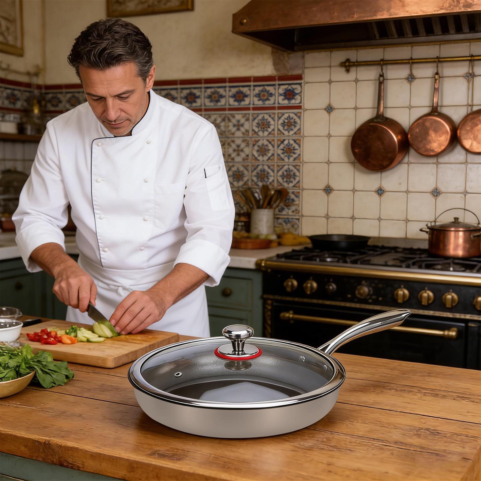 Titanium Cooking Pan Non-Stick - Meal Prep Glass 评论和价格