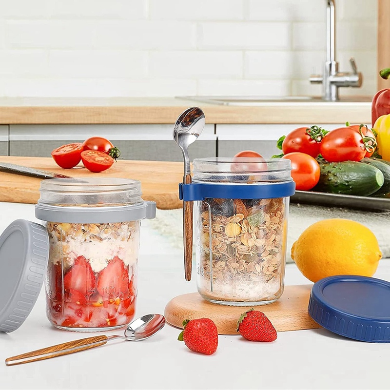 4 Pack Overnight Oats Containe - Overnight Oat Jar 评论和价格