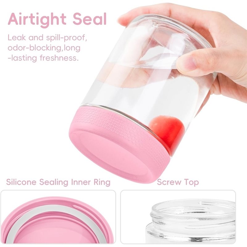 SOFT-Glass Jars With Airtight  - Meal Prep Glass 评论和价格