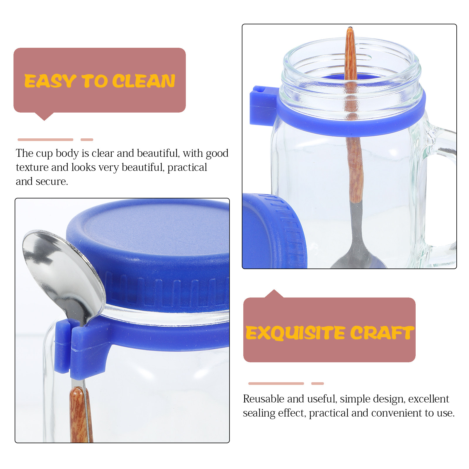 1Set Glass Overnight Oats Jar  - Overnight Oat Jar 评论和价格
