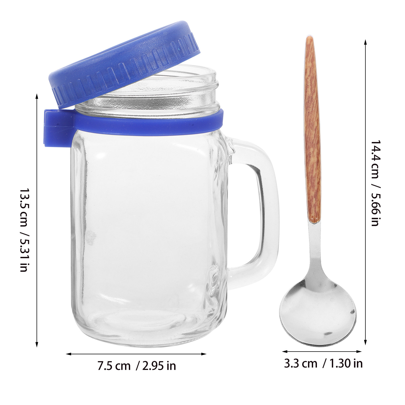 1Set Glass Overnight Oats Jar  - Overnight Oat Jar 评论和价格
