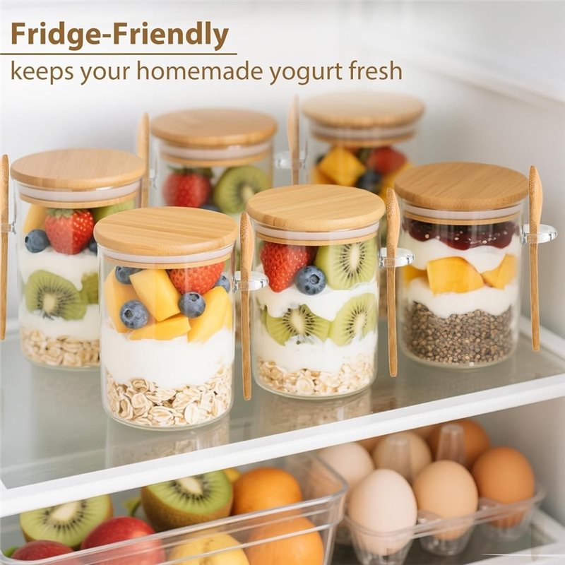 AB46-1Set/6Pcs Moisture Resist - Overnight Oat Jar 评论和价格