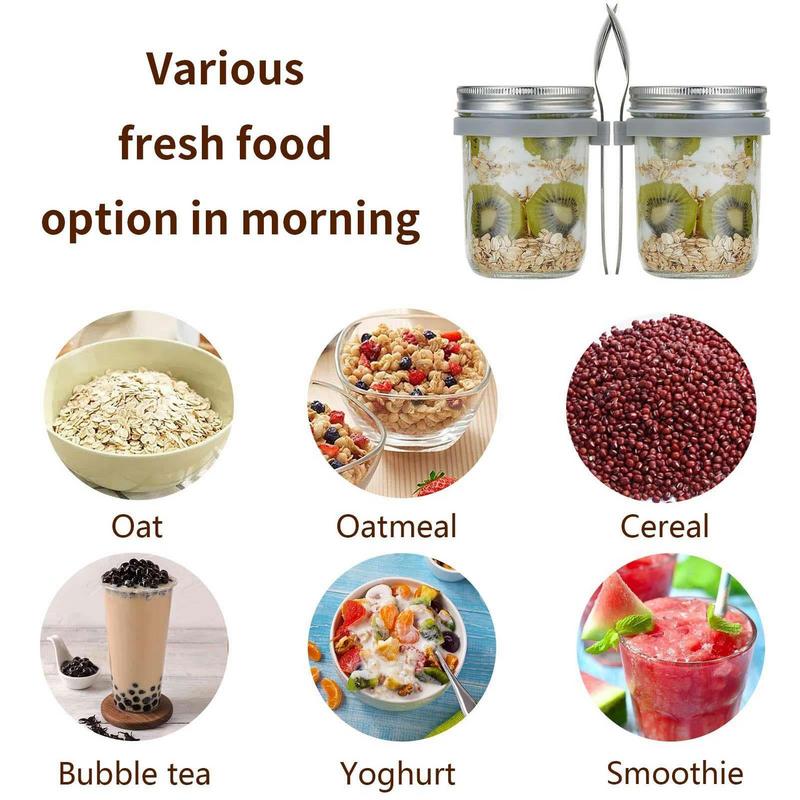600ml Large Capacity Overnight - Overnight Oat Jar 评论和价格