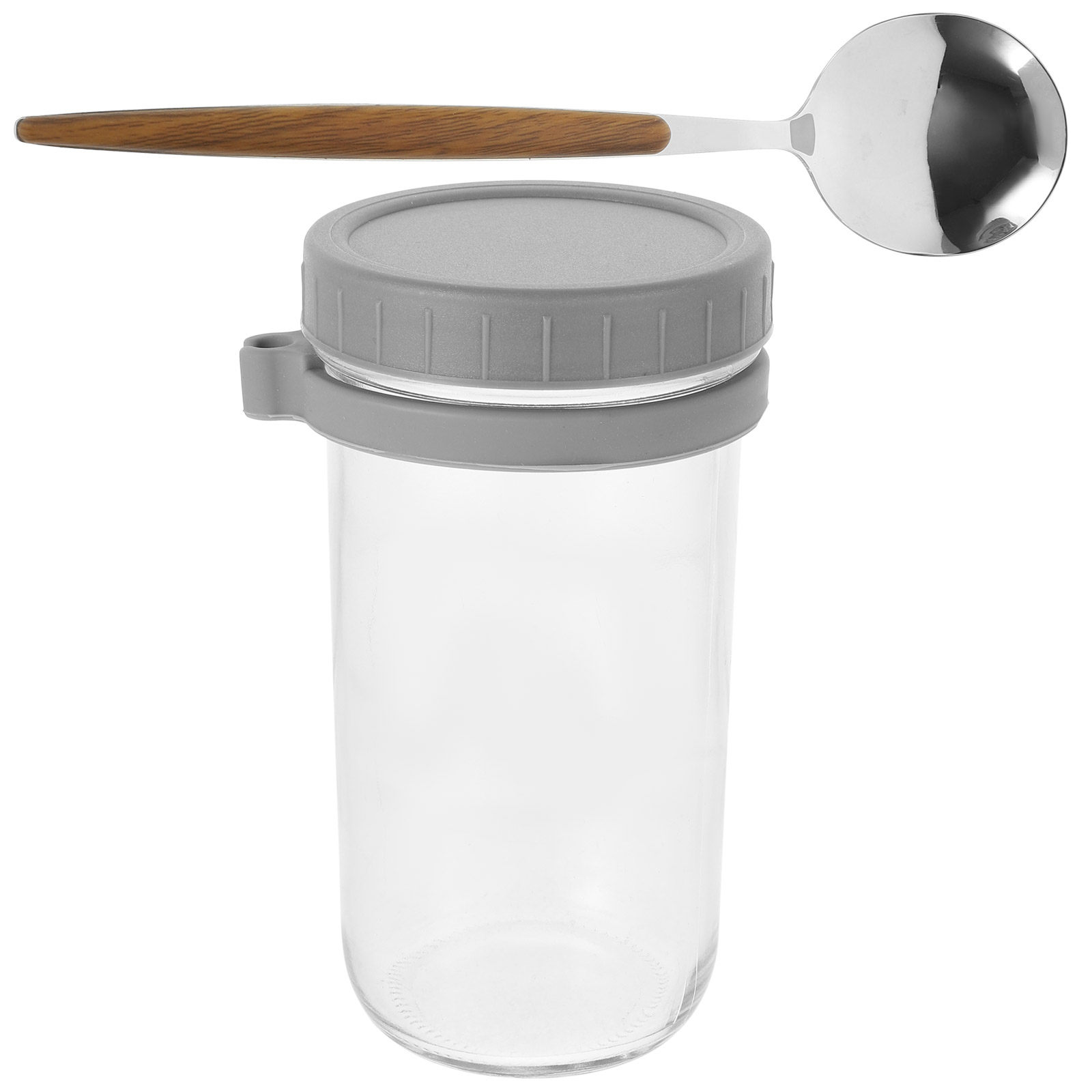 1Set Stylish Glass Sealed Cup  - Overnight Oat Jar 评论和价格