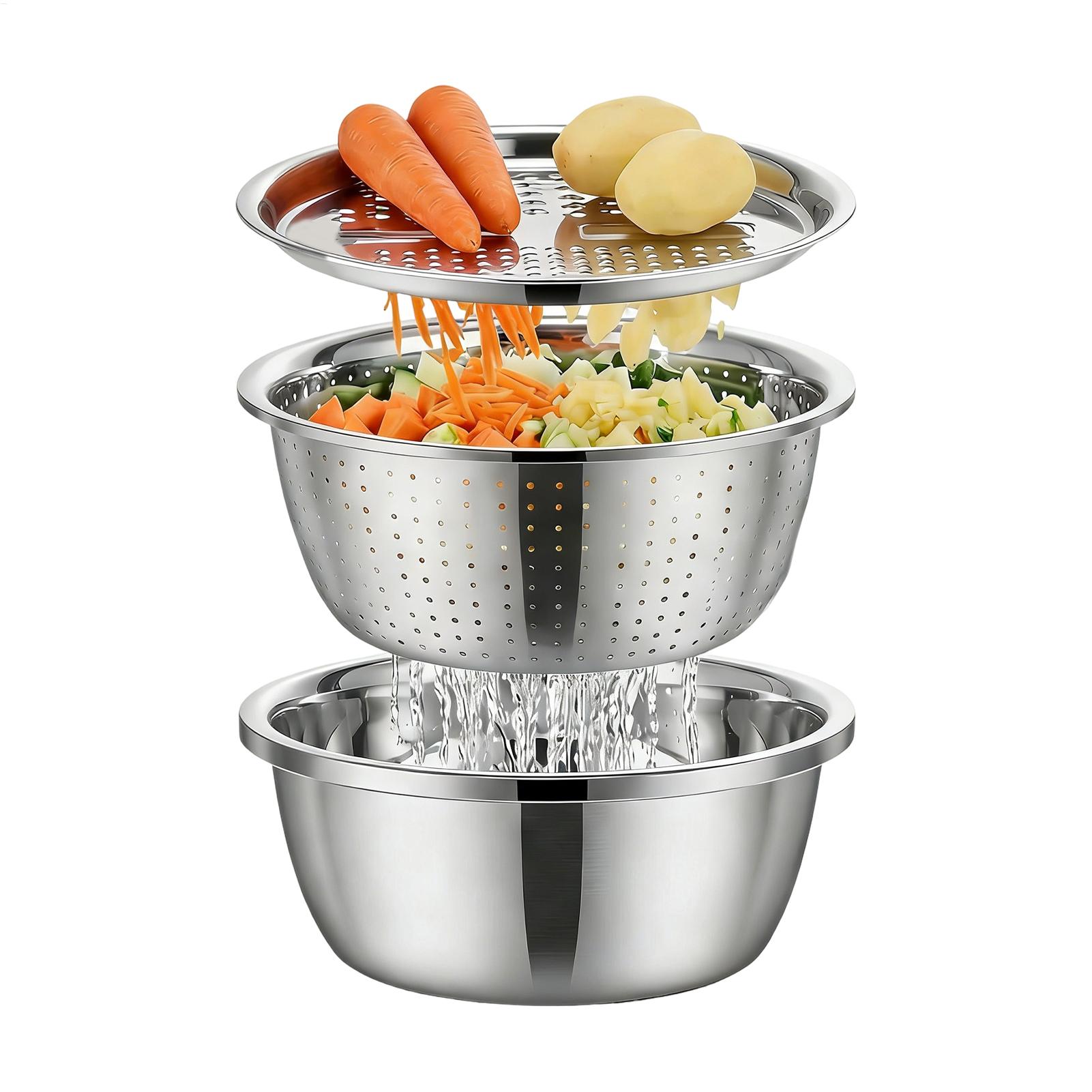 Stainless Steel Colander Strai - Meal Prep Pasta 评论和价格