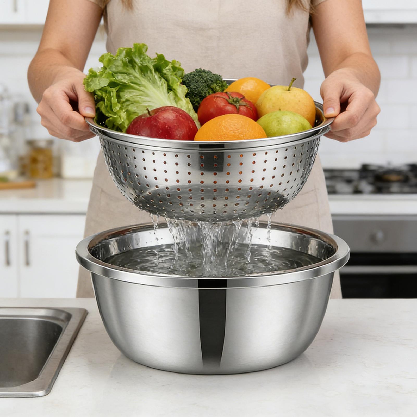 Stainless Steel Colander Strai - Meal Prep Pasta 评论和价格