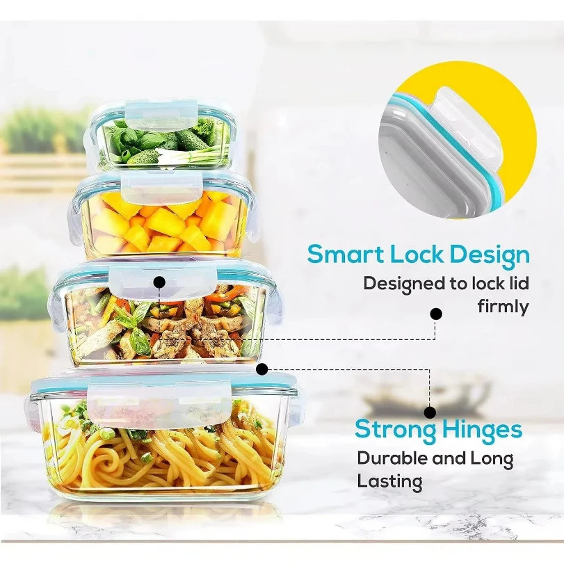 Glass Lunch Box Food Storage C - Meal Prep Glass 评论和价格