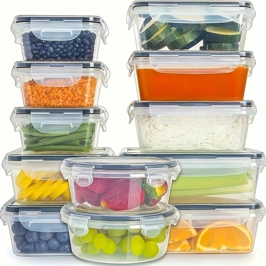 12 Plastic Sealed Food Storage - Meal Prep Glass 评论和价格