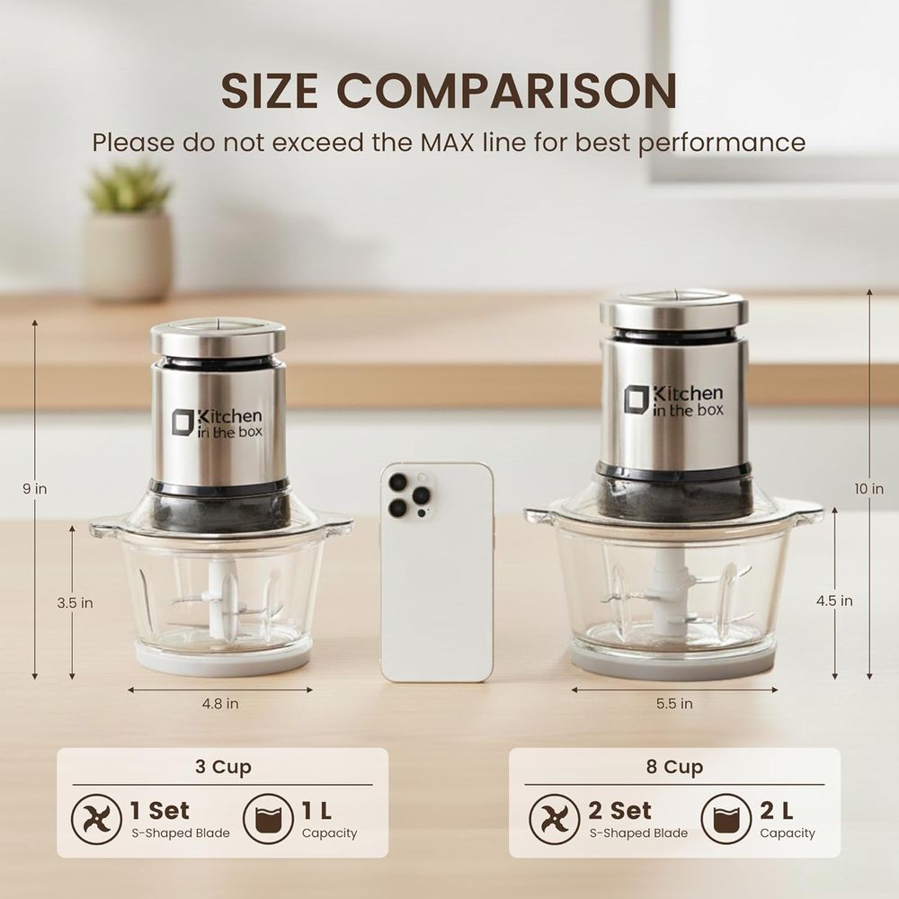 Electric Meat Grinder & Food C - Veggie Chopper Cup 评论和价格