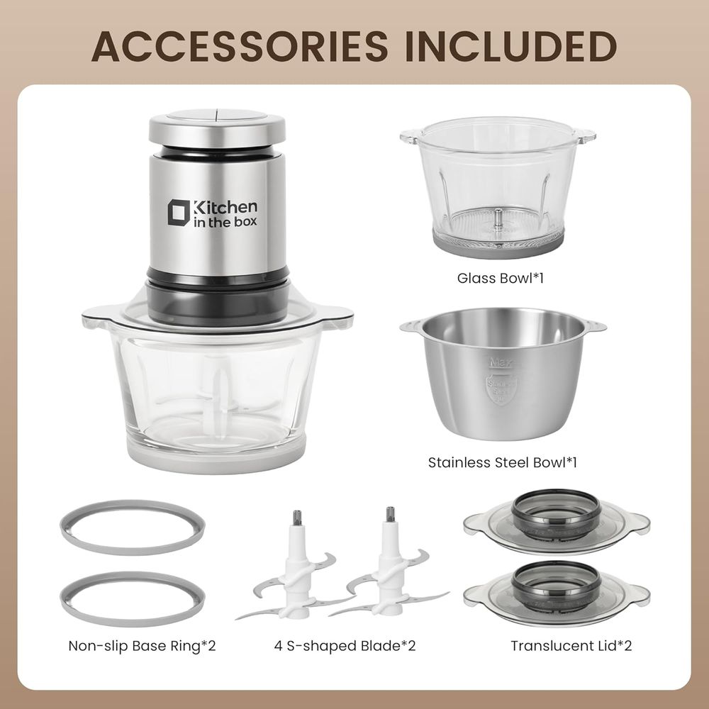 Electric Meat Grinder & Food C - Veggie Chopper Cup 评论和价格
