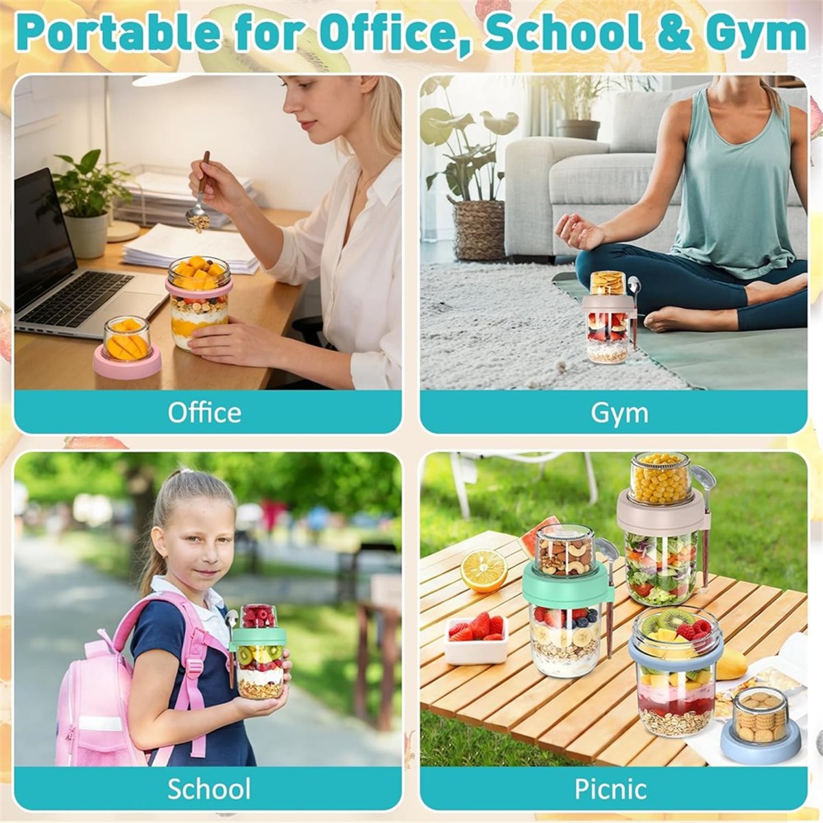 Light Weight 4 Pack Overnight  - Overnight Oat Jar 评论和价格