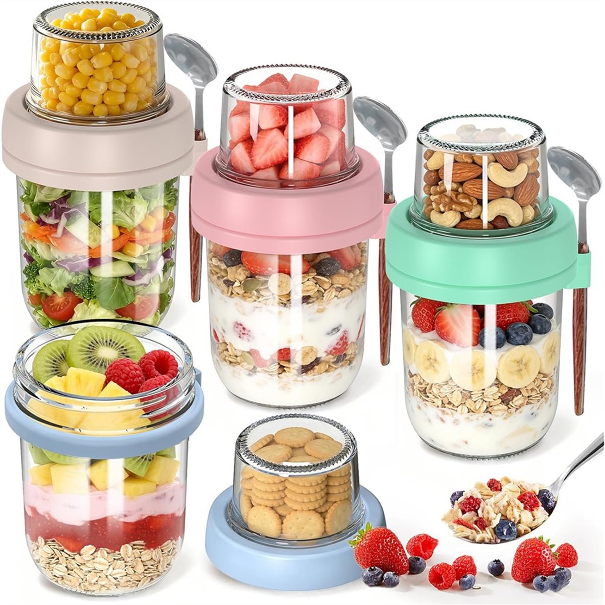 Light Weight 4 Pack Overnight  - Overnight Oat Jar 评论和价格