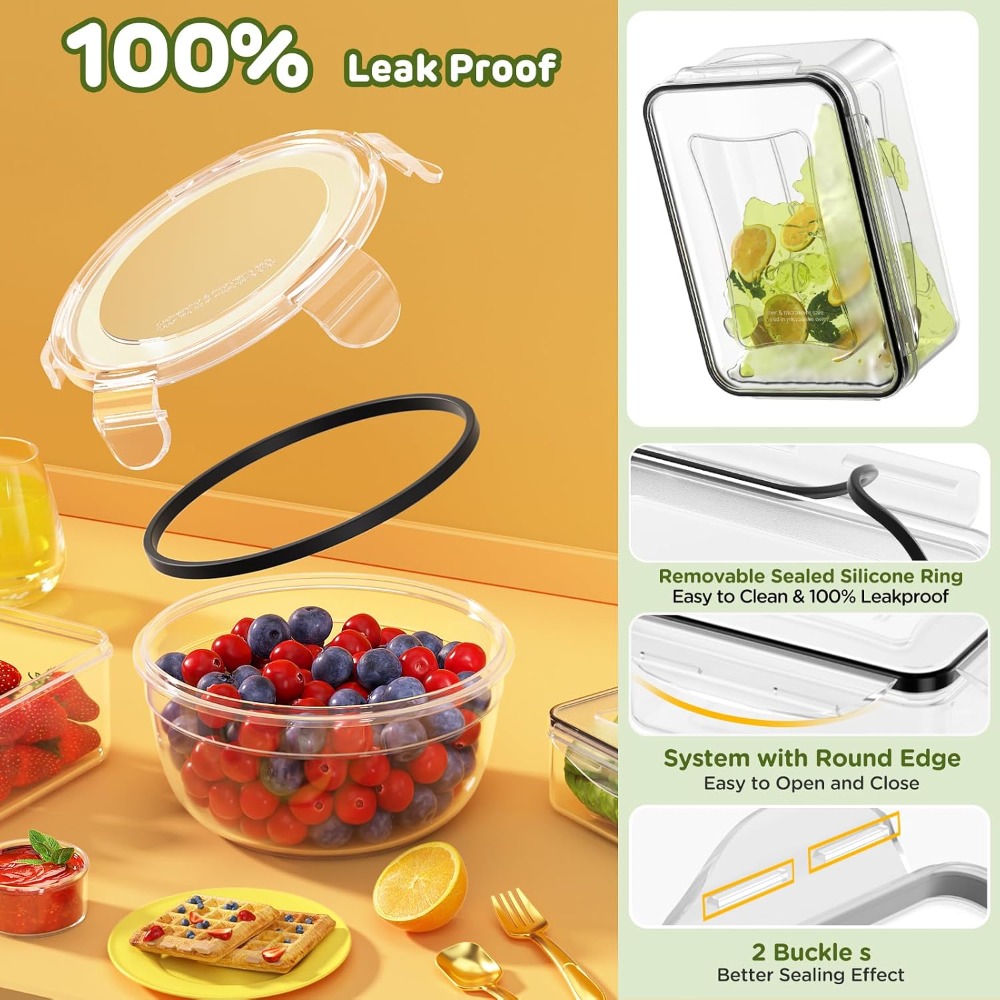 40-Piece Food Storage Containe - Meal Prep Ideas 评论和价格