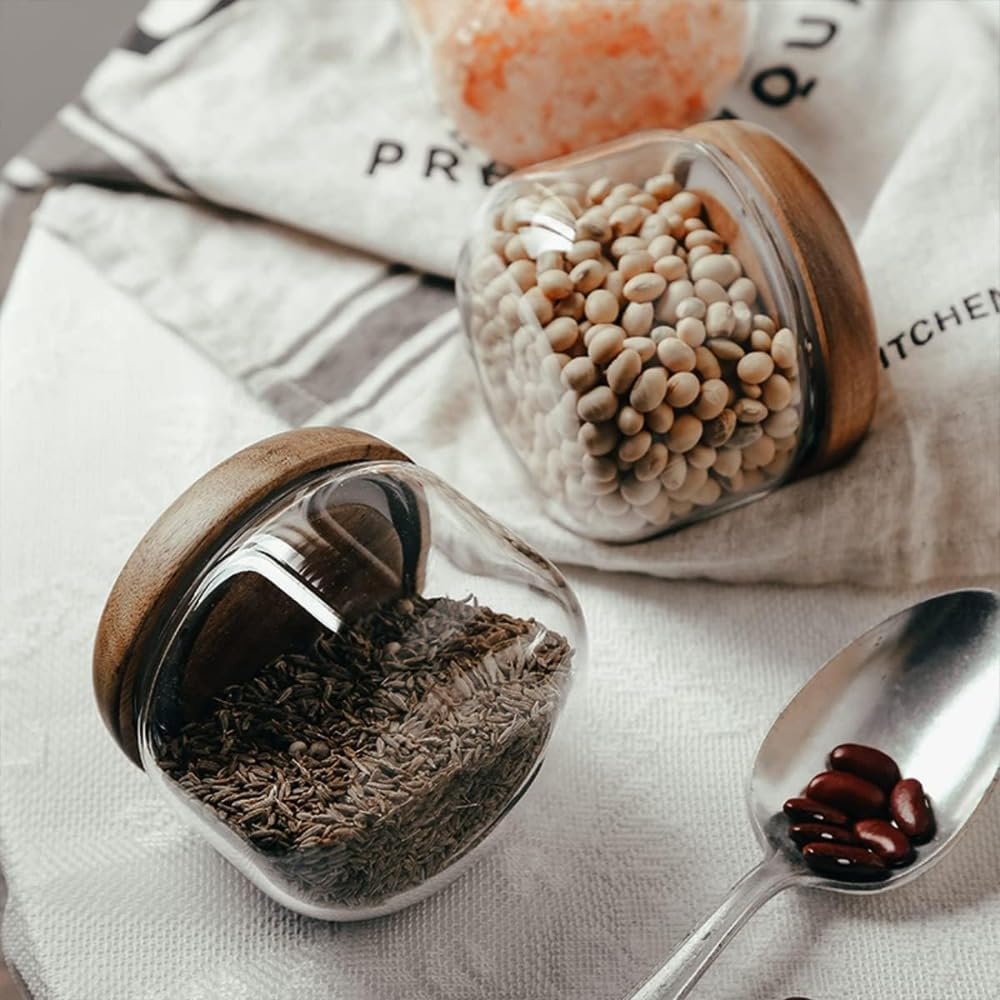Glass Food  Containers with Wo - Overnight Oat Jar 评论和价格