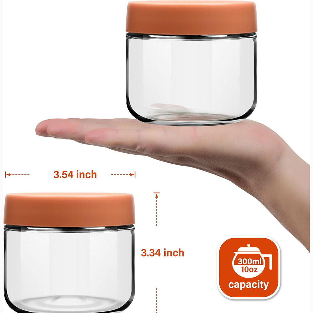 10oz Glass Overnight Oats Jars - Meal Prep Yogurt Cups 评论和价格