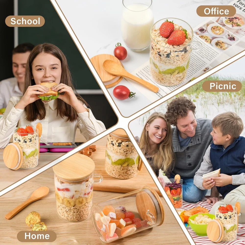 yes1/2/3/4pcs Overnight Oats C - Overnight Oat Jar 评论和价格