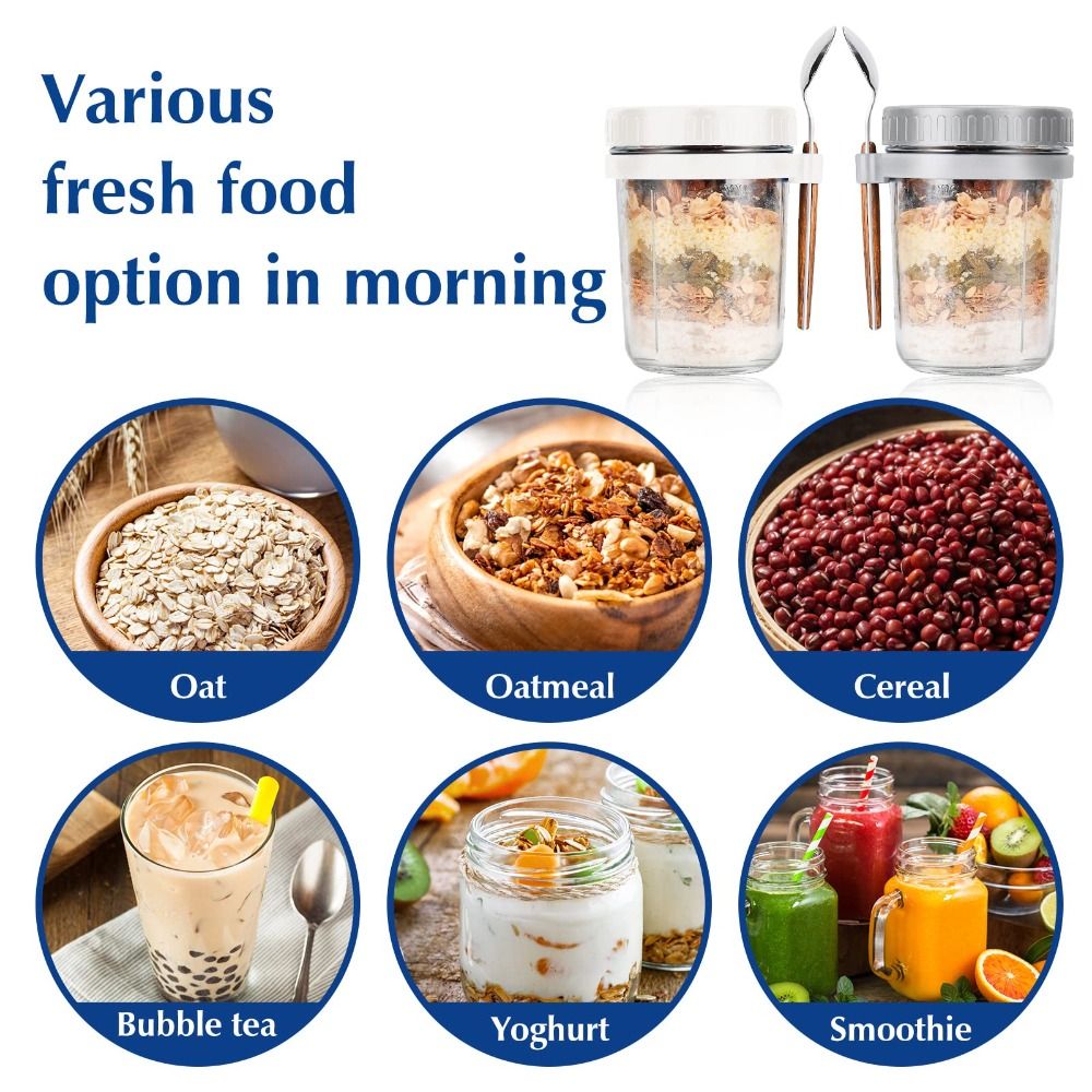 Yogurt Jar 350ml Overnight Oat - Overnight Oat Jar 评论和价格
