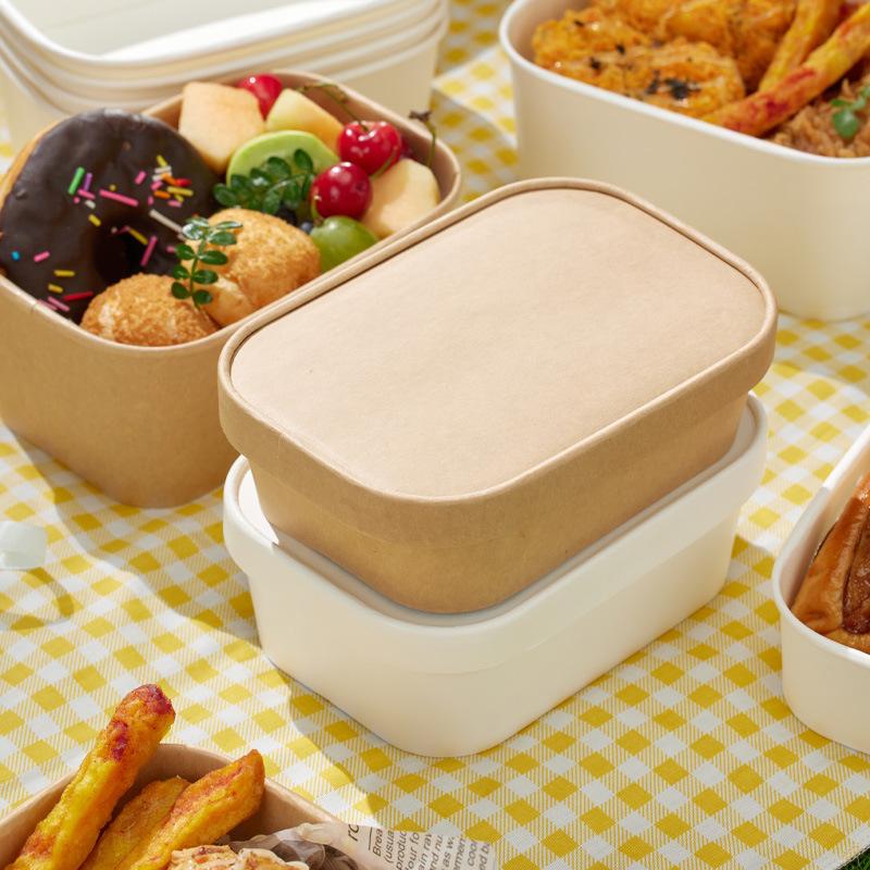 10Pcs Square Disposable Kraft  - Meal Prep Gym Food 评论和价格