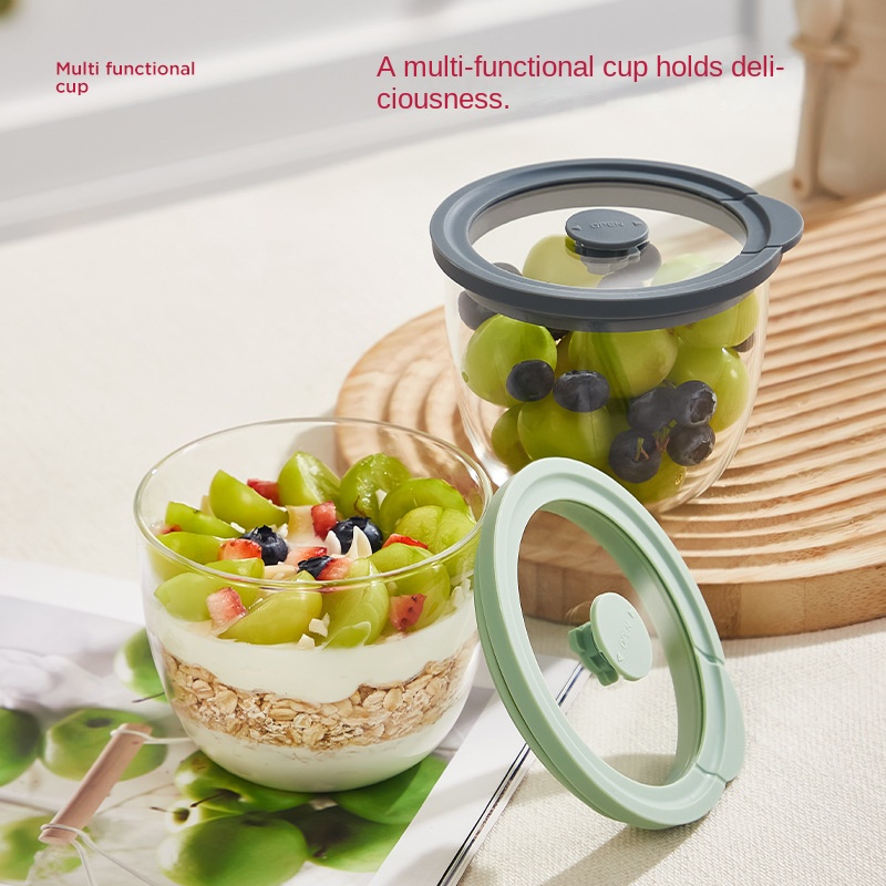 Glass Overnight Oats Container - Meal Prep Yogurt Cups 评论和价格