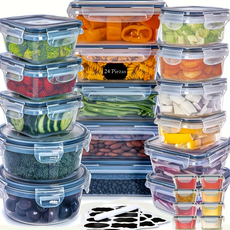 48PCS BPA-Free Food Storage Se - Meal Prep Glass 评论和价格