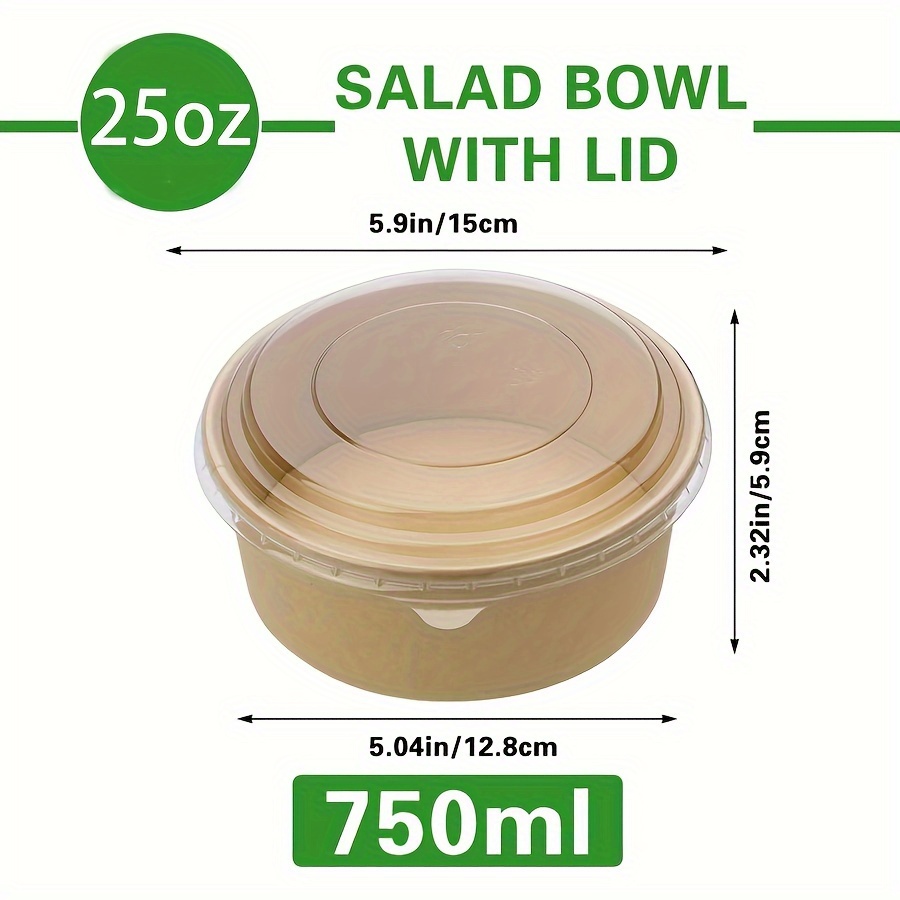 25Oz/750Ml 25/50 Pack Paper Bo - Meal Prep Ideas 评论和价格