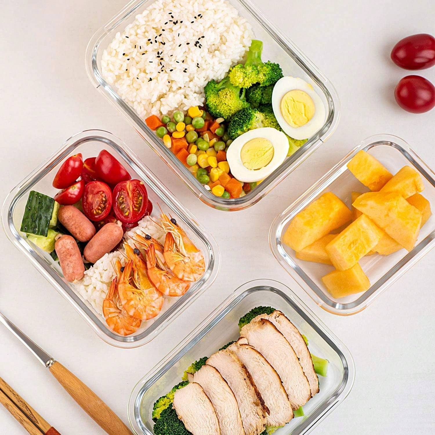 10 Pack Glass Meal Prep Contai - Meal Prep Glass 评论和价格