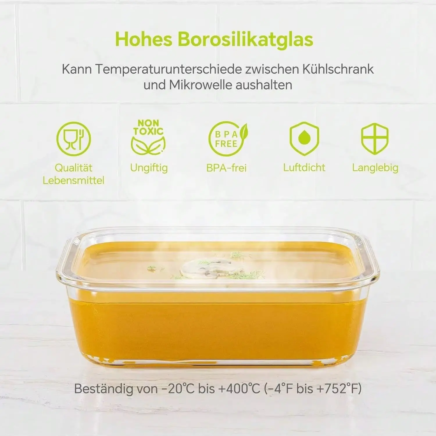 yesGlass Food Storage Containe - Meal Prep Glass 评论和价格